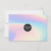 Pastel Rainbow-Waterverf Hartelijk dank voor mediu (Achterkant)