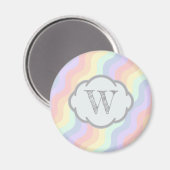 Pastel Rainbow Waves Magnet (Voorkant / Achterkant)