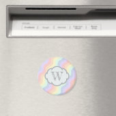 Pastel Rainbow Waves Magnet (Insitu (Vaatwasser))