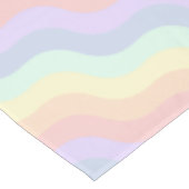 Pastel Rainbow Waves Tafelkleed (Gekanteld)