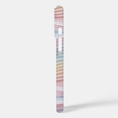 Pastel Rainbow Wavy Abstract Phone Case (Achterkant / Links)
