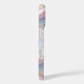 Pastel Rainbow Wavy Abstract Phone Case (Achterkant / Rechts)