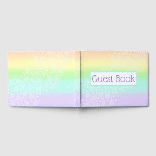 Pastel Rainbow Weddenschap Gastenboek (Volledig)