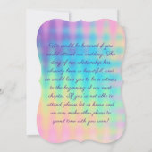 Pastel Rainbow Wedding Kaart (Achterkant)