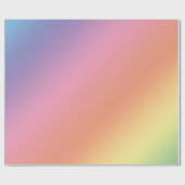 Pastel Rainbow Wrapping Paper Cadeaupapier (Vlak)