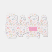 Pastel Rainbows Girly Wildflowers & Hearts Bedankdoosjes (Uitgevouwen)