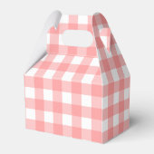 Pastel Raspberry Red Happy Past Patroon Bedankdoosjes (Achterkant)