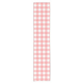 Pastel Raspberry Red Pset Pattern Paster Korte Tafelloper (Voorkant)