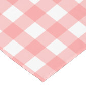 Pastel Raspberry Red Pset Pattern Paster Korte Tafelloper (Hoek)