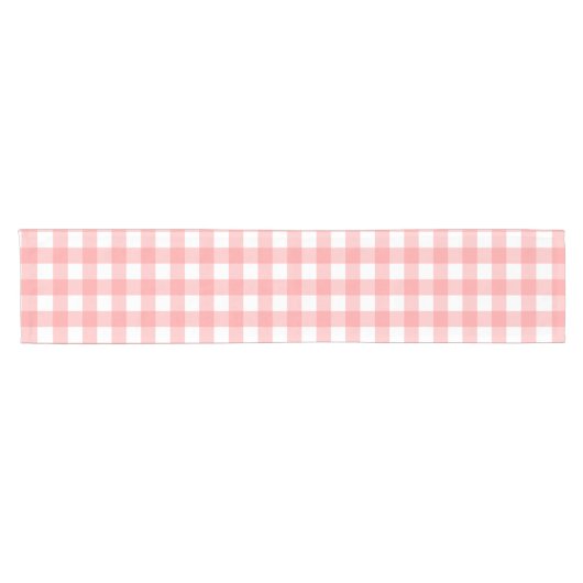 Pastel Raspberry Red Pset Pattern Paster Korte Tafelloper (Horizontaal)