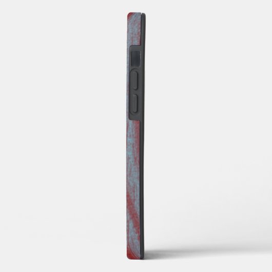 Pastel Red en Green Wood Graan Case-Mate iPhone Case (Achterkant / Links)