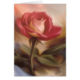Pastel Red Rose-kaarten