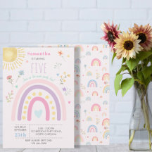 Pastel Regenbogen Meisjesachtige Wilde Bloemen Har