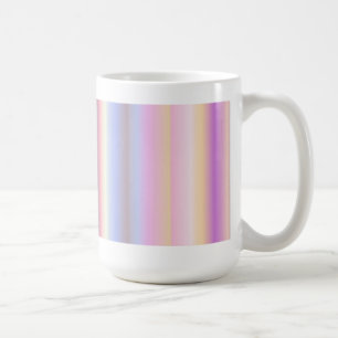 Pastel Regenbogen Streifen Fantasy Art Deco Koffiemok