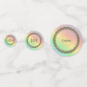 Pastel Regenboog 101e verjaardag Confetti (Voorkanten)