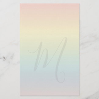 Pastel Regenboog Aangepast Briefpapier Papier