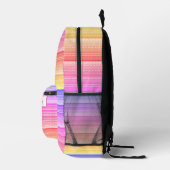 Pastel regenboog aztec patroon gepersonaliseerd bedrukte rugzak (Rechts)