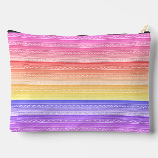 Pastel regenboog aztec patroon gepersonaliseerd etui (Achterkant)