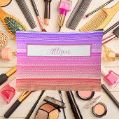 Pastel regenboog aztec patroon gepersonaliseerd etui