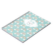 Pastel Regenboog Baby Notities Journaal Aangepaste Notitieboek (Linkerzijde)