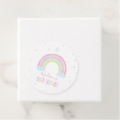 Pastel Regenboog Baby shower Gift Bedankjes Labels (In situ)