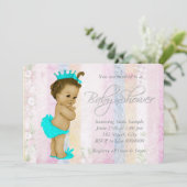  pastel regenboog Baby shower Kaart (Staand voorkant)