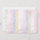  pastel regenboog Baby shower Kaart (Achterkant)