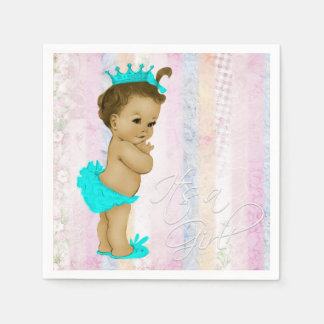 Pastel Regenboog Baby Shower Servet