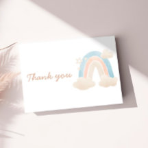 Pastel Regenboog Baby Shower Wolk Ster Bericht