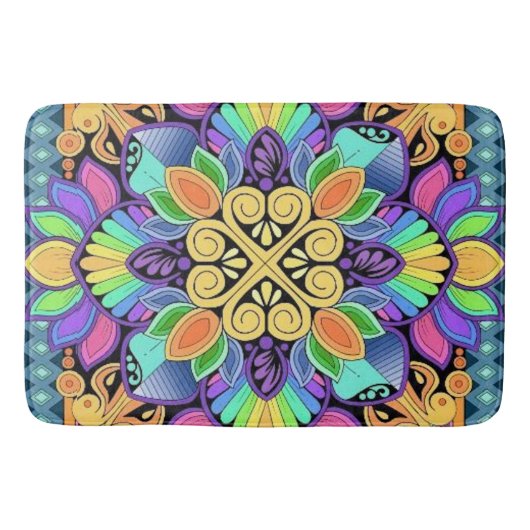 Pastel Regenboog Badmat (Voorkant)
