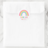 Pastel Regenboog Bedankt Stickers (Tas)