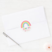 Pastel Regenboog Bedankt Stickers (Envelop)
