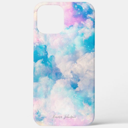 Pastel regenboog bewolkte hemel esthetisch Case-Mate iPhone case (Achterkant)