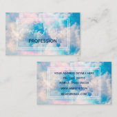 Pastel regenboog bewolkte hemel esthetisch visitekaartje (Voorkant / Achterkant)