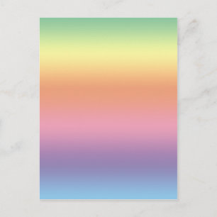 Pastel Regenboog Briefkaart
