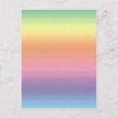 Pastel Regenboog Briefkaart (Voorkant)