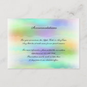 Pastel Regenboog Bruidsmeisjes Huwelijksinzetstuk  Informatiekaartje (Voorkant)