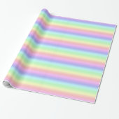 Pastel Regenboog Cadeaupapier (Uitgerold)
