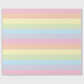 Pastel Regenboog Cadeaupapier (Vlak)