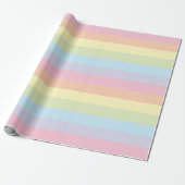 Pastel Regenboog Cadeaupapier (Uitgerold)