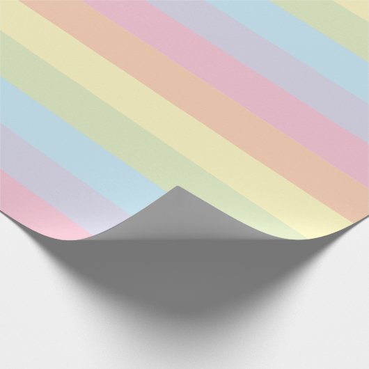 Pastel Regenboog Cadeaupapier (Hoek)