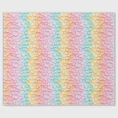 Pastel Regenboog Cadeaupapier (Vlak)