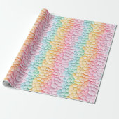 Pastel Regenboog Cadeaupapier (Uitgerold)