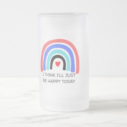 Pastel Regenboog Citatemok Matglas Bierpul (Center)