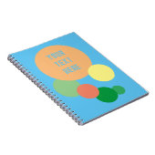 pastel regenboog confetti Spiraal Foto Notitieboek (Rechterzijde)