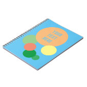 pastel regenboog confetti Spiraal Foto Notitieboek (Linkerzijde)