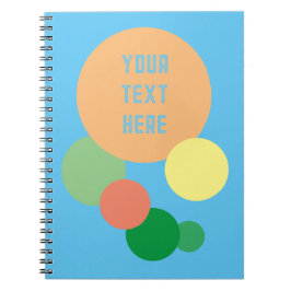 pastel regenboog confetti Spiraal Foto Notitieboek