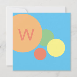 pastel regenboog confetti stippen Uitnodiging / ka