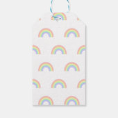 Pastel Regenboog Dank Je Cadeaulabel (Achterkant)