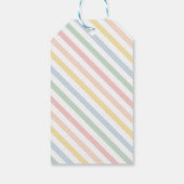 Pastel Regenboog Dank u Label Cadeaulabel (Achterkant)